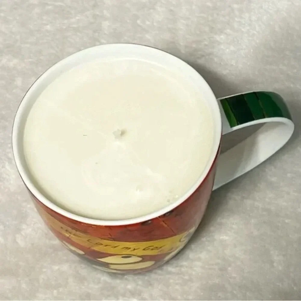 Handmade Mug Candle Cinnamon Scented Christian Gift Scripture Psalm 16:9 B41